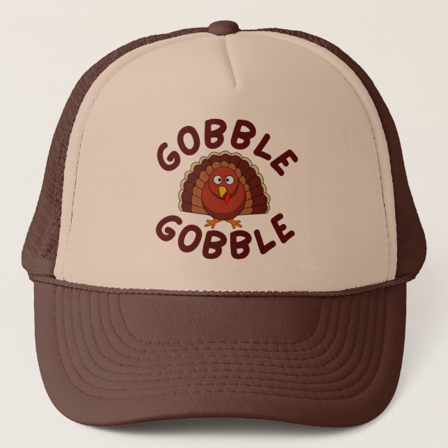 Boné Gobble Gobble Dia de Ação de Graças  (Frente)
