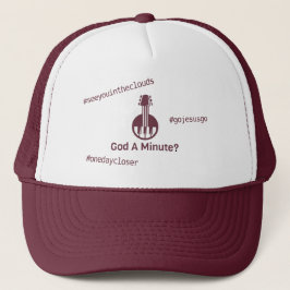 Boné #gojesusgo Deus Um Minuto? Trucker Hat