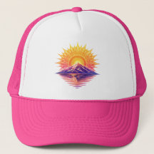 Golden Boho Mandala Sun Mountain Sunset Reflection