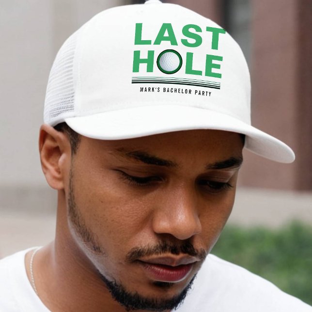 Boné Golf Bacheler Party Last Hole Golfing (Golf Bachelor Party Last Hole Golfing Trucker Hat
)