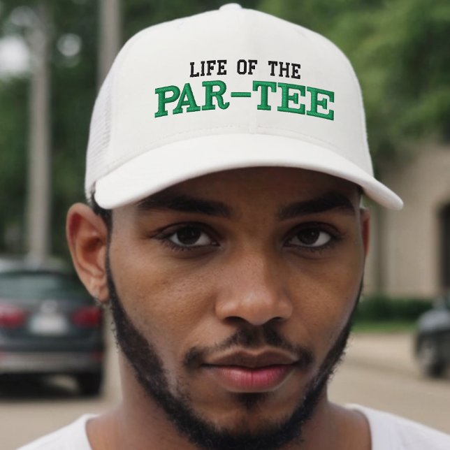 Boné Golf Life of Par Tee Monograma Inicial (Golf Life of the Par Tee Monogram Initial Embroidered Baseball Cap
)