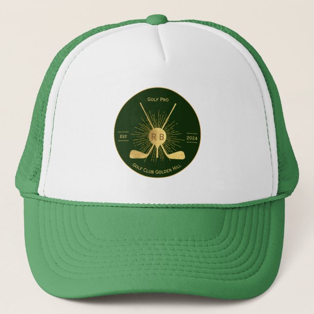 Boné Golfe Dourado Personalizado (Frente)