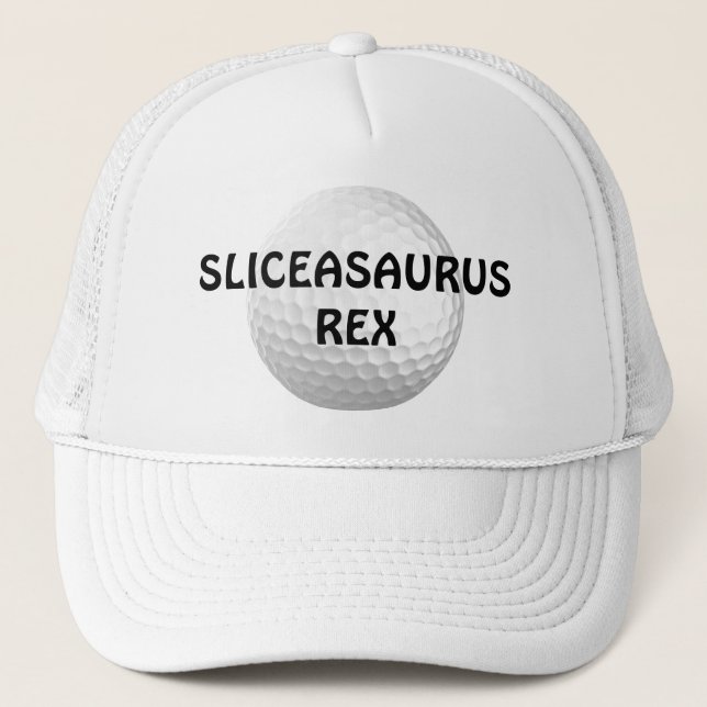 Boné Golfe engraçado de Sliceasaurus Rex (Frente)
