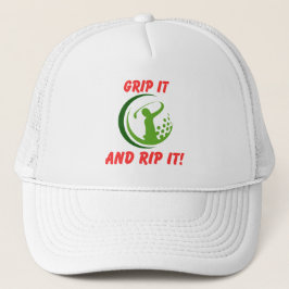 Boné Golfe Infusão "Segure e Rasgue!" Golfista Golfe