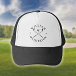 Boné Golfer de Nome Personalizado de Clubs de Golfe Clá<br><div class="desc">Personalize o nome para criar um presente clássico e na moda de golfe. Ideal para indivíduos,  clubes de golfe e como presente de empresa. Projetado por Thisnotme©</div>