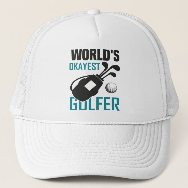 Boné Golfer mais Okayest do Mundo (Frente)