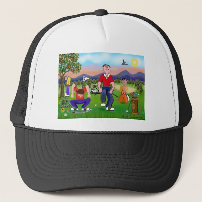 Boné Golfistas de Desenhos Animados - Pelo Amor do Golf (Frente)