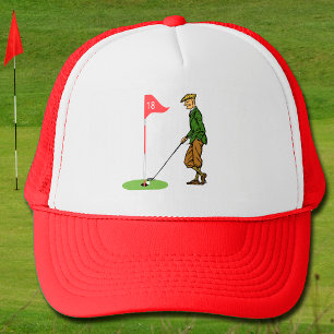 Boné Golpe certeiro do Golfista Masculino no 18º Buraco