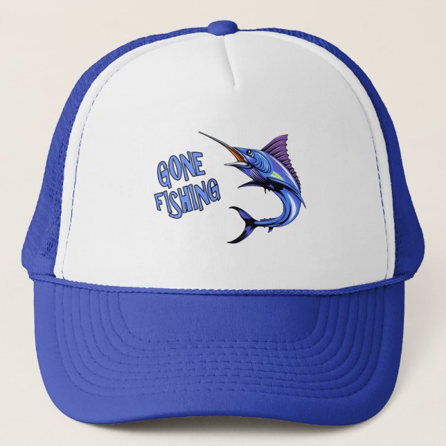 Boné Gone Fishing Blue Marlin (Frente)