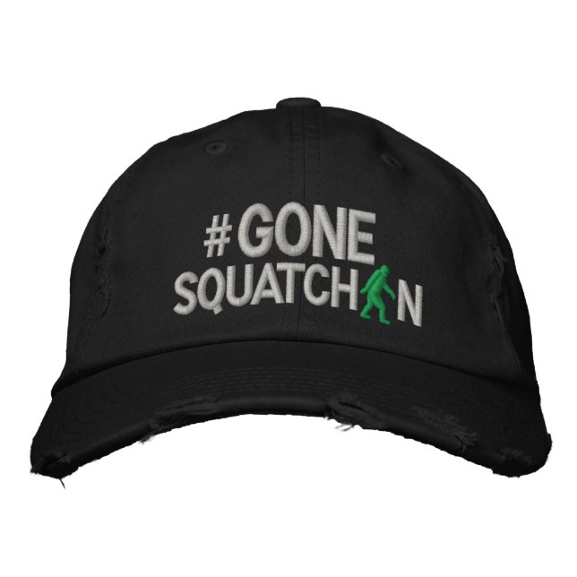 Boné Gone Squatchin e hashtag (Frente)