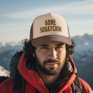 Boné Gone Squatchin – Funny Bigfoot Gift Trucker Hat