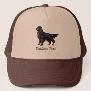 Boné Gordon Setter Illustration Trucker Hat