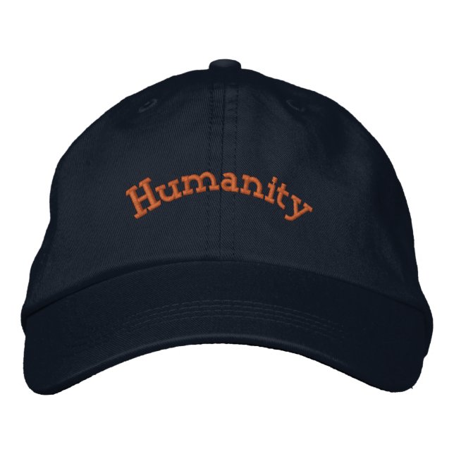 Boné Gorjeta Humanidade Texto-Gorro Simples Declaração  (Frente)