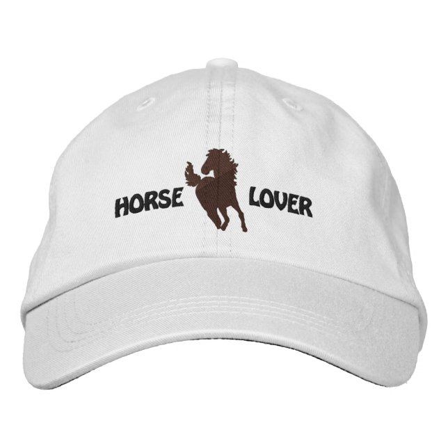 Boné Gorra Bordada Amante de Cavalos - Diferentes Estil (Frente)