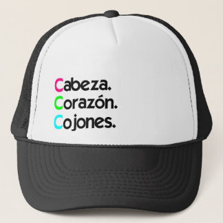 Boné Gorra "Cabeza Corazón Cojones"