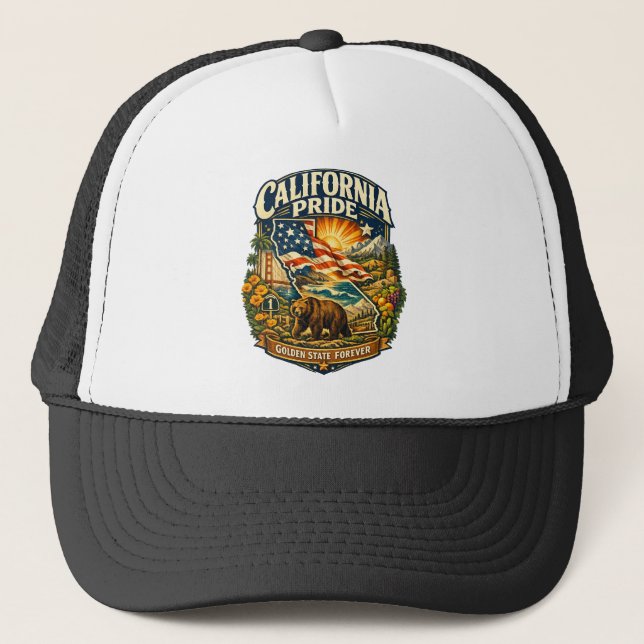 Boné Gorra California Pride Golden State Forever (Frente)