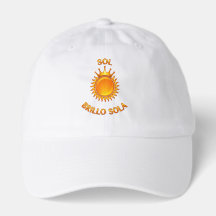 Gorra Clásica Tipo Dad Hat Blanca “Sol Brillo Sola