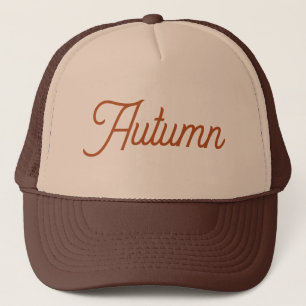 Boné Gorra Clássica com Nome de Outono para Meninas