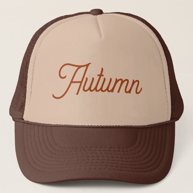 Boné Gorra Clássica com Nome de Outono para Meninas (Frente)
