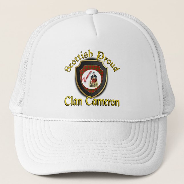 Boné Gorra da Dinastia Escocesa Clan Cameron (Frente)