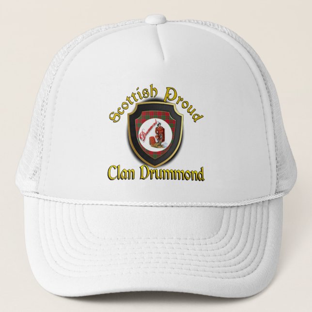 Boné Gorra da Dinastia Escocesa Clan Drummond (Frente)