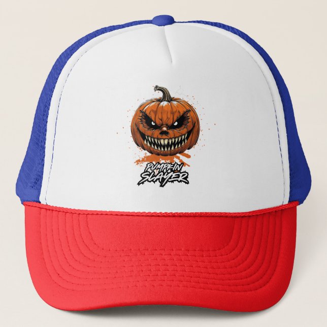 Boné Gorra de Béisbol de Halloween Pumpkin Slayer (Frente)