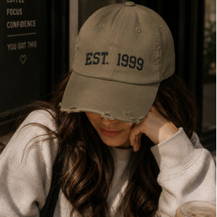 Boné Gorra de Beisebol de Aniversário Vintage EST. 1999