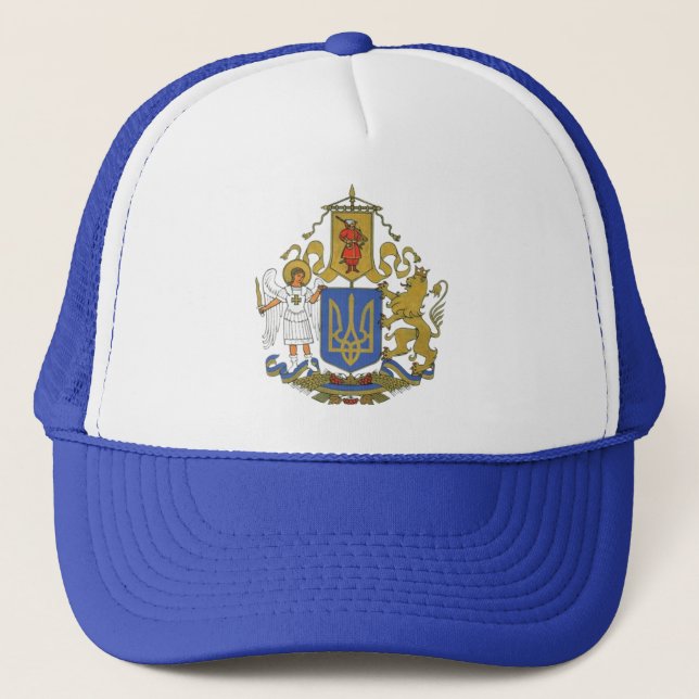 Boné Gorra de Bola Crista Tridente Guerreiro da Ucrânia (Frente)