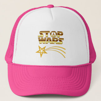 Boné GORRA DE CAMIONERO Stop wars estrella fugaz dorada
