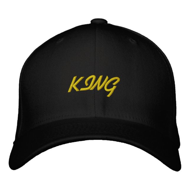 Boné Gorra de Lã Básica Flexfit Rei de Cor Branca (Frente)