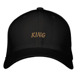 Boné Gorra de Lã Flexfit Impressa KING Cor Preta Elegan