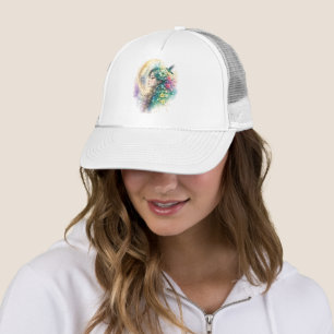 Boné Gorra de Mulher Floral Etérea Beija-Flor