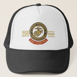 Boné Gorra do 250º Aniversário do USMC – E Contando