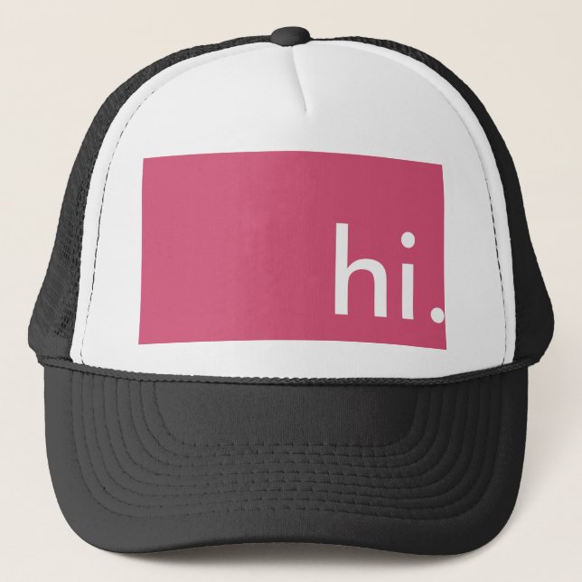 Boné Gorra que dice hi (Frente)