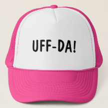 Gorra Rosa UFF-DA Frase Norueguesa Engraçada