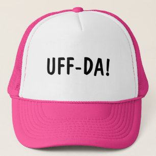 Boné Gorra Rosa UFF-DA Frase Norueguesa Engraçada