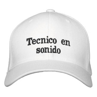 Boné Gorra técnico em sonido