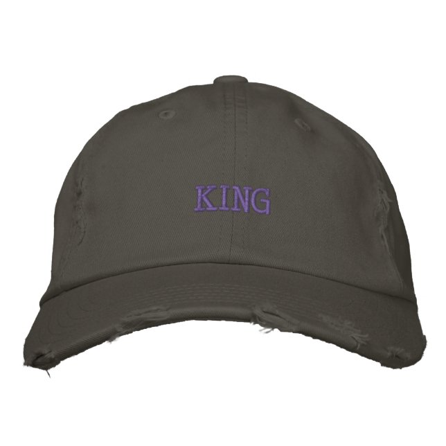Boné Gorro Ajustável KING Elegante Inspirado na Cidade  (Frente)