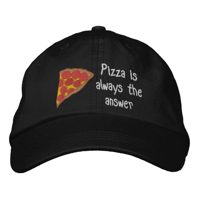 Boné Gorro Bordado Amantes de Pizza (Frente)
