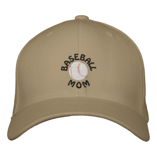 Boné Gorro Bordado Baseball Moms (Frente)