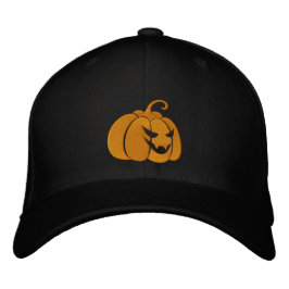 Boné Gorro Bordado com Abóbora