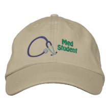 Gorro Bordado Stethoscope Estudante de Medicina
