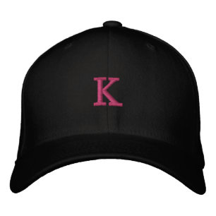 Boné Gorro Clássico Ajustado Monograma K Preto Stylish