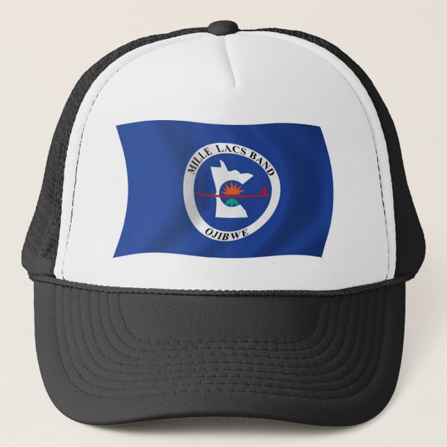 Boné Gorro com a bandeira da reserva da Banda Mille Lac (Frente)