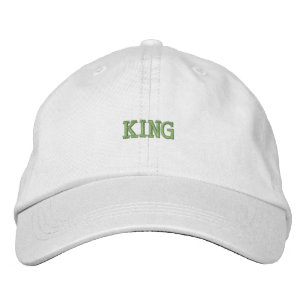 Boné Gorro de Algodão Chic com Bordado de Texto King