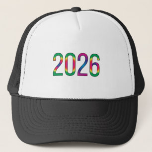 Boné Gorro de Ano Novo Elegante 2026 Impresso Colorido
