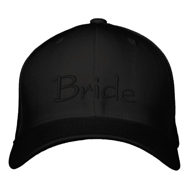 Boné Gorro de Beisebol de Noiva Personalizado com Borda (Frente)