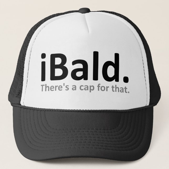 Boné Gorro de beisebol engraçado iBald (Frente)