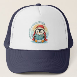 Boné Gorro de Caminhoneiro em Espuma de Pinguim de Leit