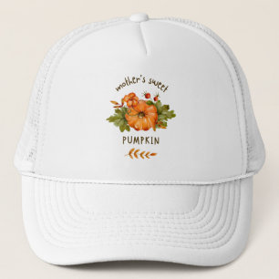 Boné Gorro de camionista da abóbora doce da mãe